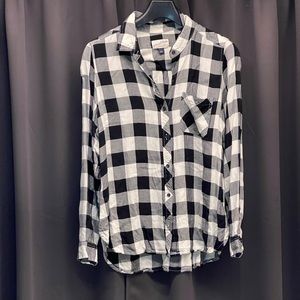 Black and white flannel